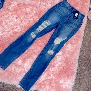 Ripped Thigh Jeans